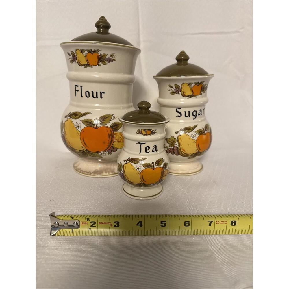 Vintage 1950’s Fruit festival canisters Webb Japan - Picture 1 of 15